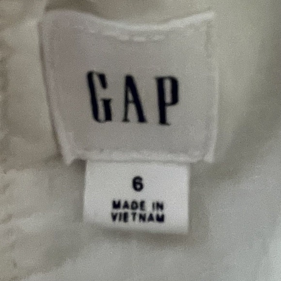 GAP Tie Back Halter Dress White Sz 6 NWT Pockets Sheath Mini Casual 100%… - Picture 8 of 12
